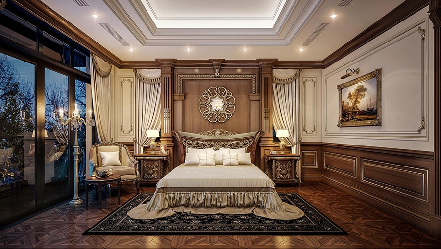 Nội thất phòng ngủ đẹp thiết kế bởi Goluxury