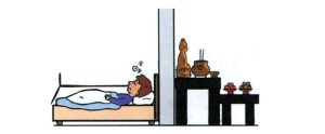 Đặt giường ngủ sau phòng thời có sao không