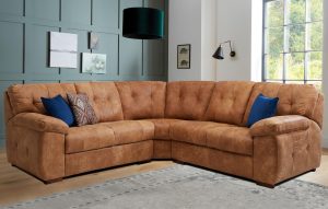 Sofa da bò kết hợp với phong cách Retro 