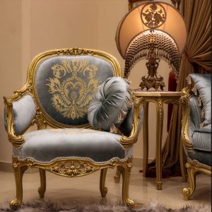 Mẫu sofa đơn màu ghi xám sang trọng