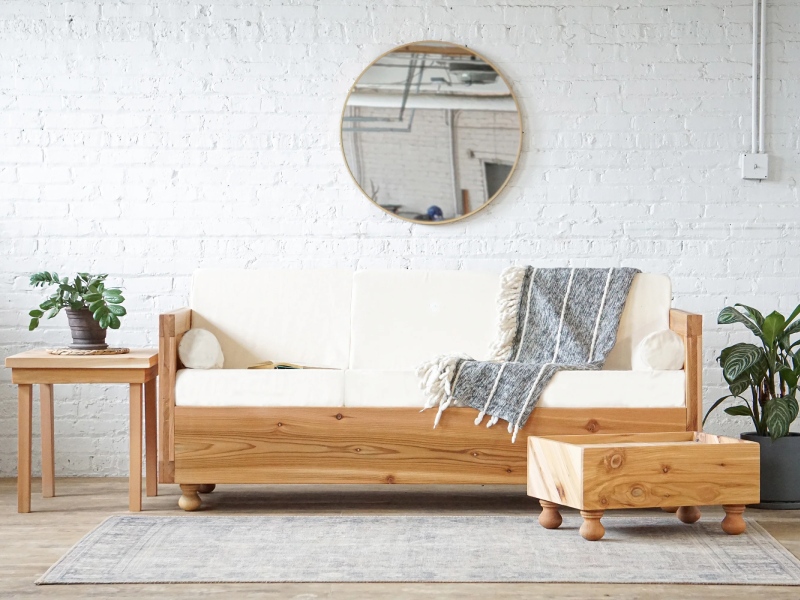 Các kiểu dáng sofa văng gỗ hiện đại