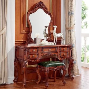 Top các mẫu bàn trang điểm gỗ gõ đỏ đẹp và sang trọng