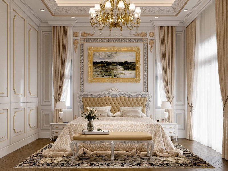 Chất liệu thường dùng trong giường ngủ tân cổ điển cao cấp