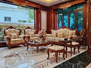 Ghế sofa văng gỗ