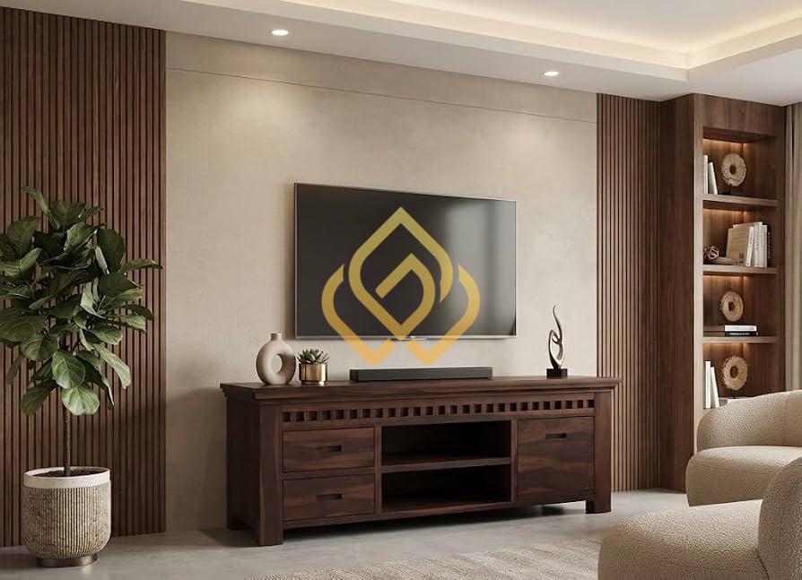 Vì sao kệ tivi gỗ óc chó được yêu thích