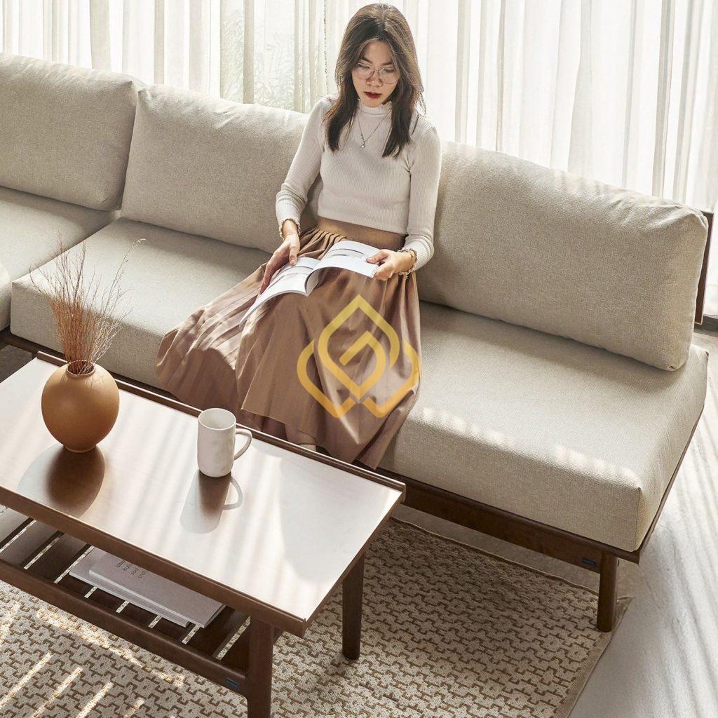 Ưu điểm của sofa gỗ phòng khách