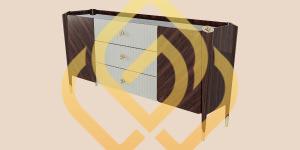 Tủ trang trí gỗ óc chó cao cấp