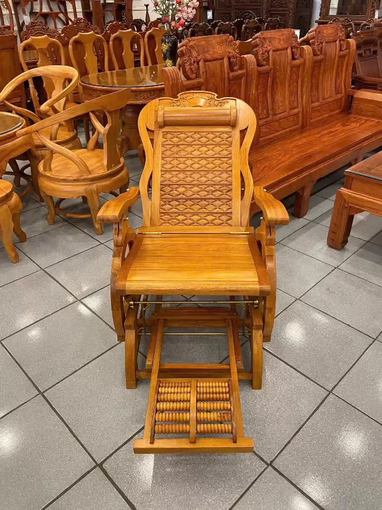 Gợi Ý Bố Trí Ghế Đọc Sách Gỗ Gõ Đỏ Trong Nhà