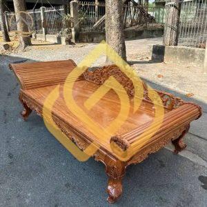 Ghế đọc sách gỗ gõ đỏ tự nhiên