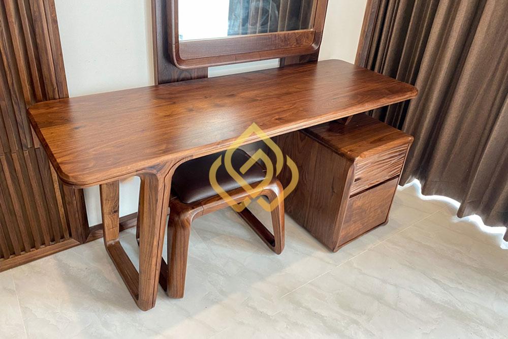 Bàn trang điểm gỗ Óc Chó đẹp