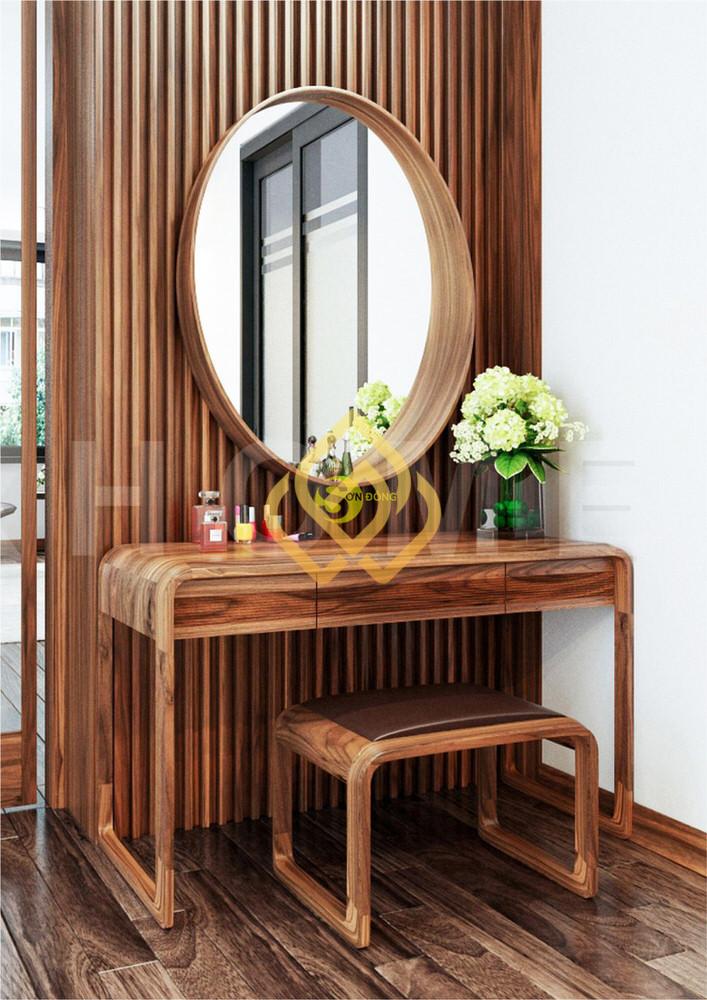 Bàn trang điểm gỗ Óc Chó đẹp