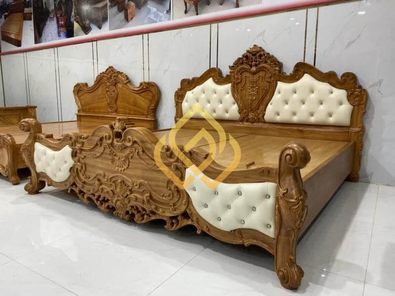 Giường Gỗ Gõ Đỏ Cao Cấp