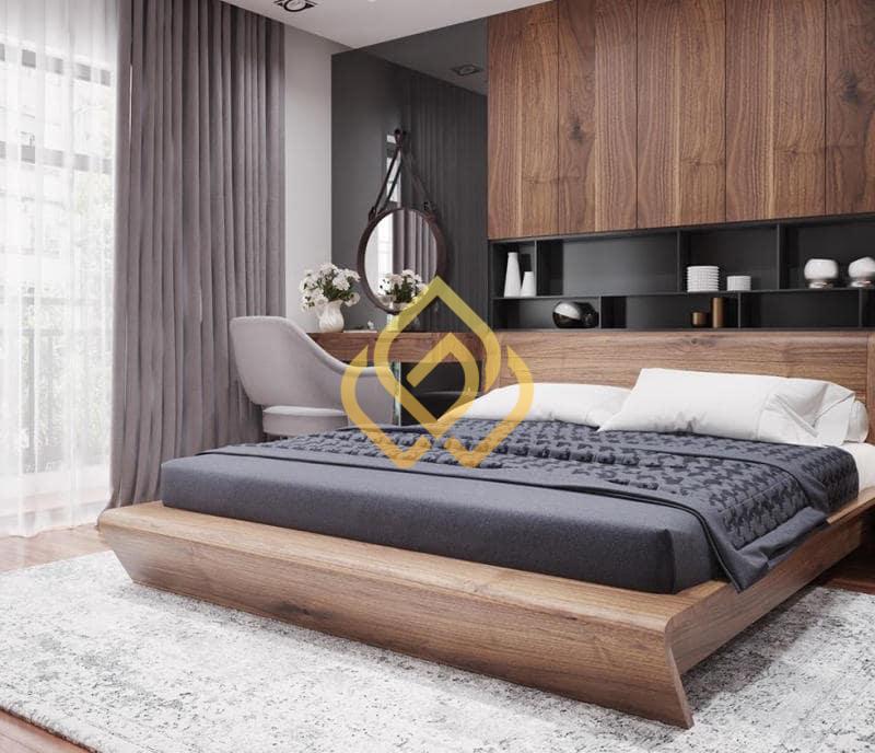 Các Mẫu Giường Gỗ Gõ Đỏ Cao Cấp Theo Phong Cách