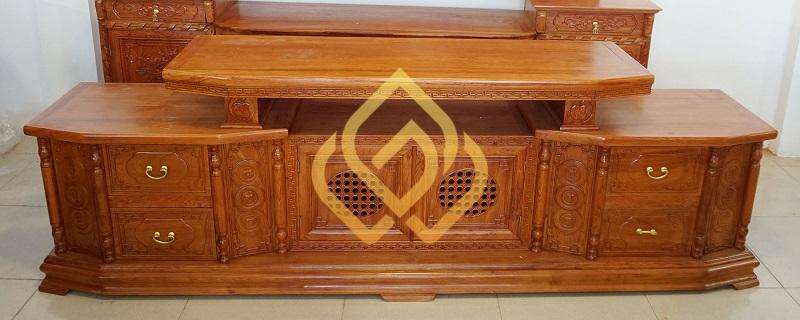 Địa chỉ lựa chọn kệ tivi gỗ gõ đỏ uy chất lượng