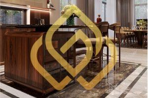 Xu hướng quầy bar gỗ óc chó hot